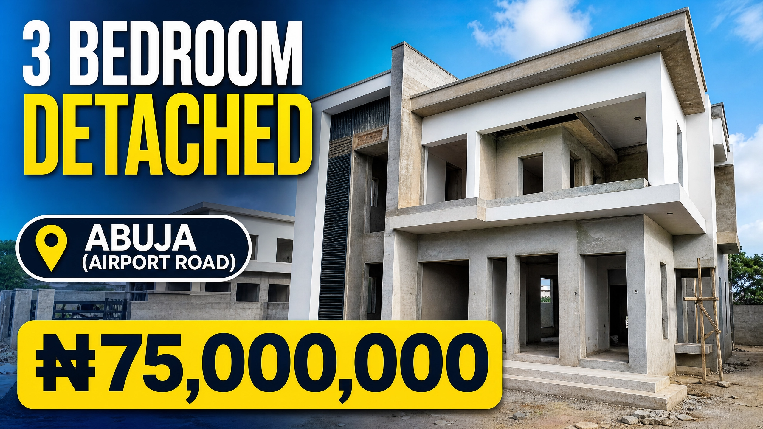 Distress Sale: 3 Bedroom Fully Detached Duplex in Lugbe, Abuja